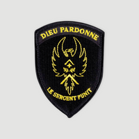 Badge - Gott vergibt den Sergeant, der bestraft