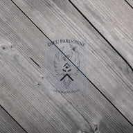 Adesivo - Dio perdona - nero