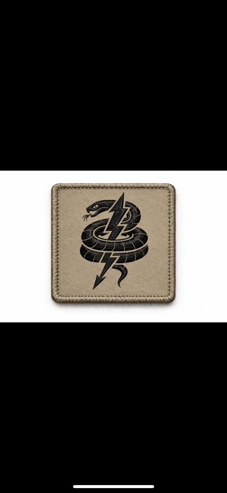Design d’origine du badge avant broderie