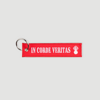 Tank grenadier - keychain (red / white - in Veritas rope)