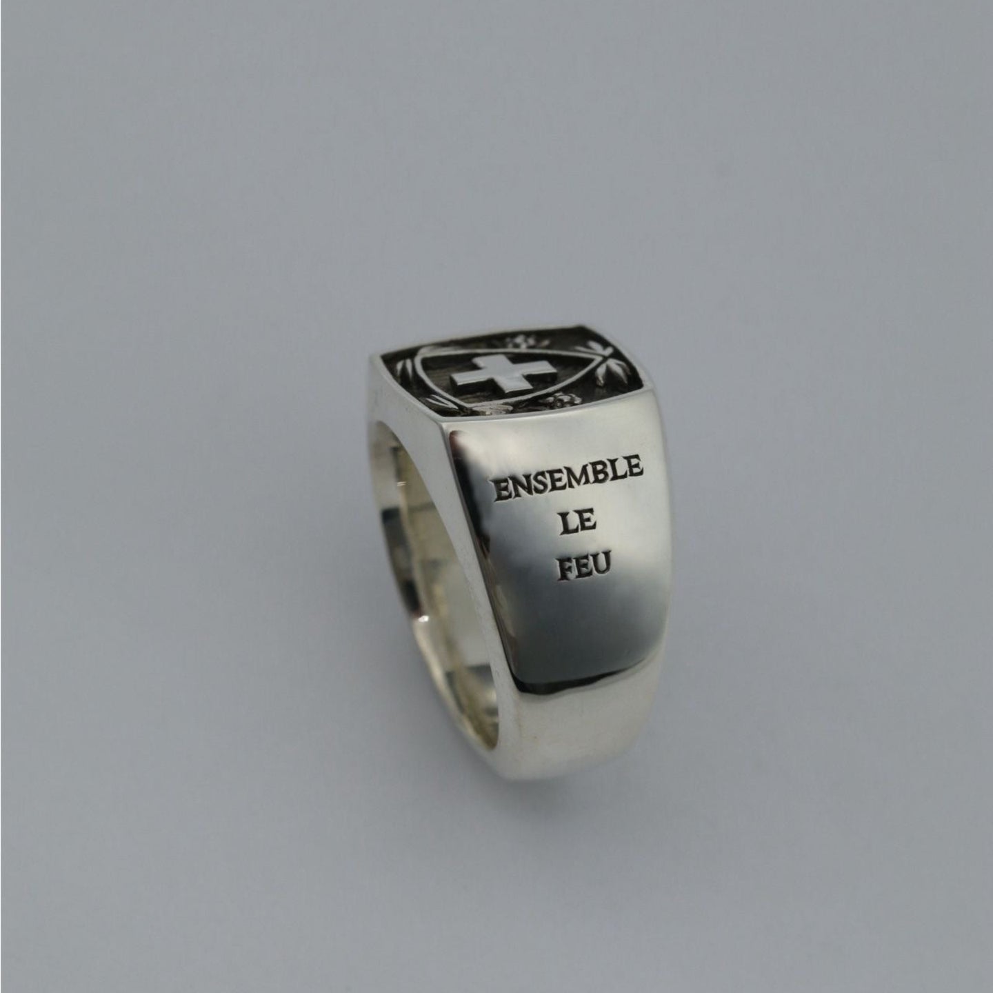 Artillerie - Chevalière d'Officier en argent