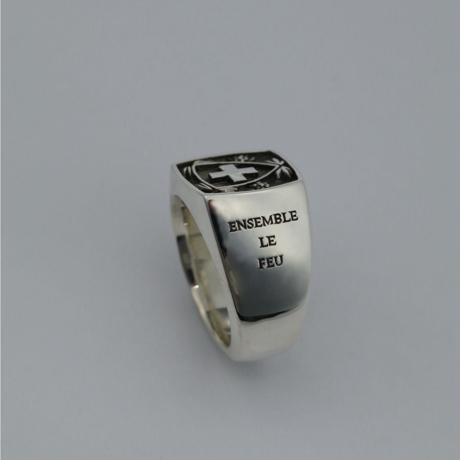 Artillerie - Chevalière d'Officier en argent