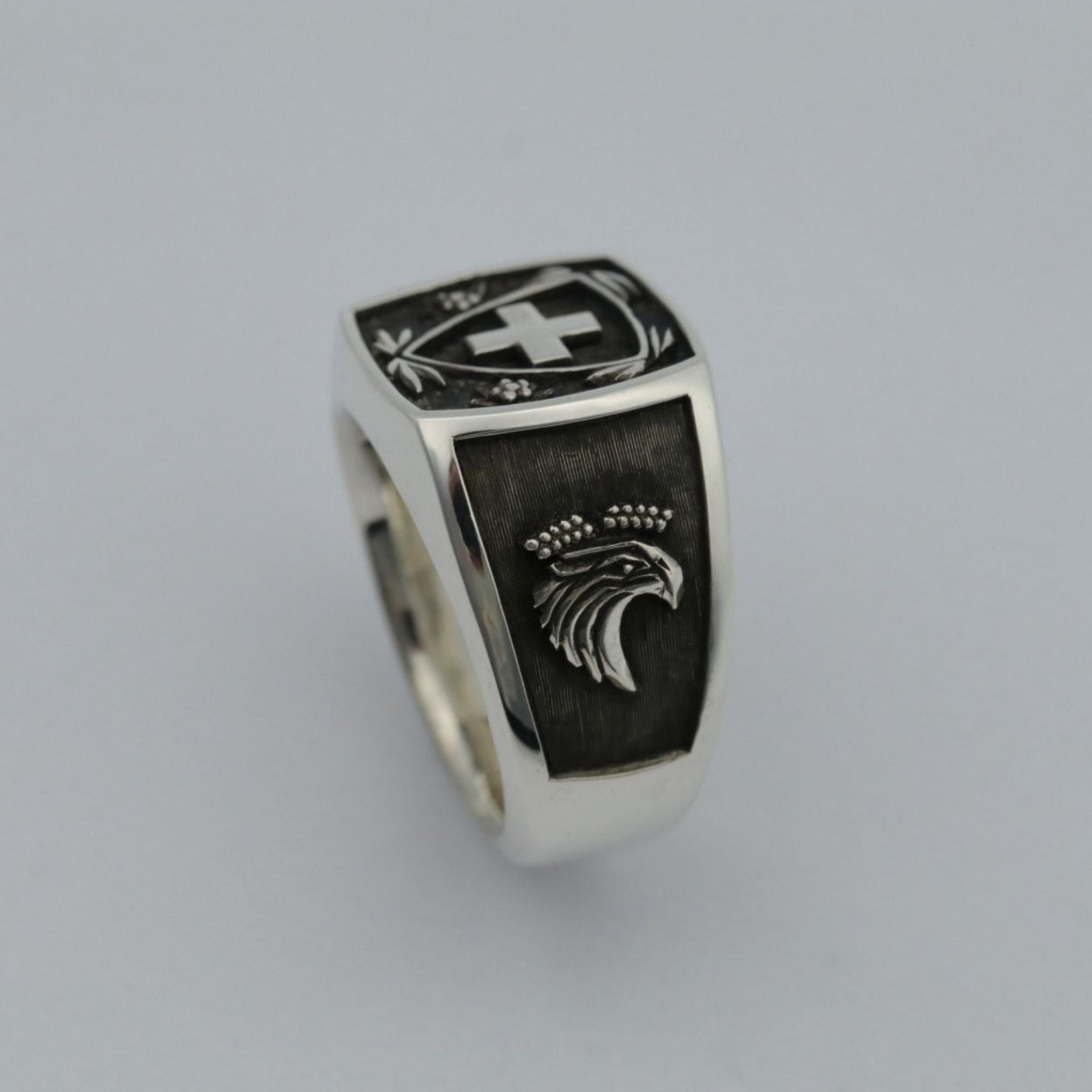 EO Log 40 - Chevalière d'Officier en argent