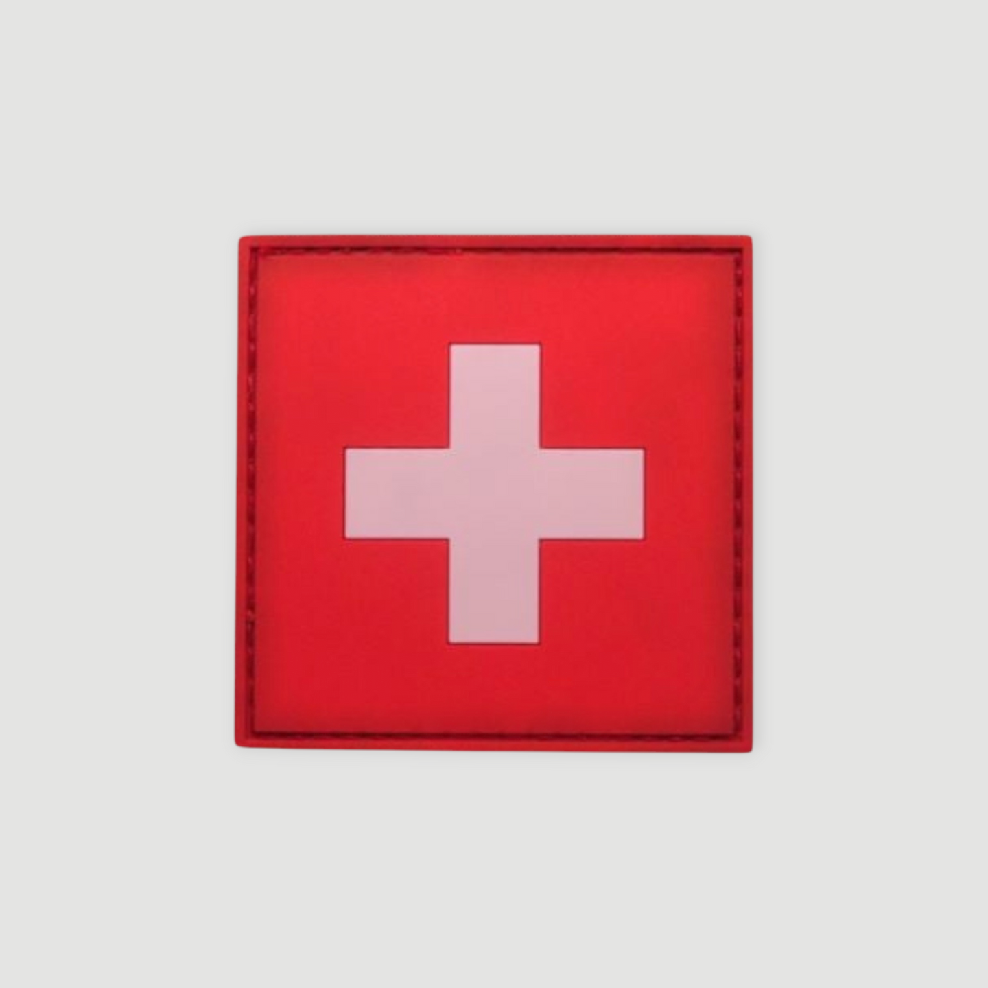 Swiss square badge - PVC