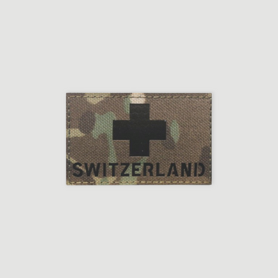Badge Rectangulaire Suisse - Multicam