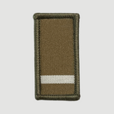 Insigne de grade olive/blanc