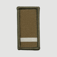 Insigne de grade olive/blanc