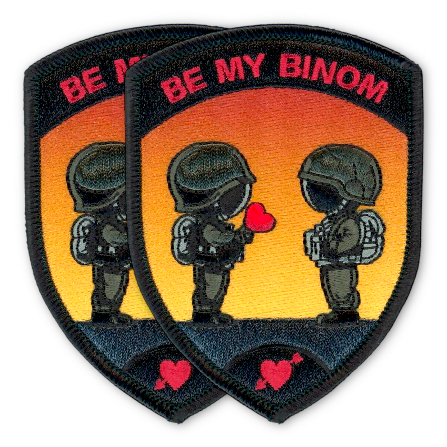 Badge - be my binom - special edition St. Valentin - Lot of 2 rooms