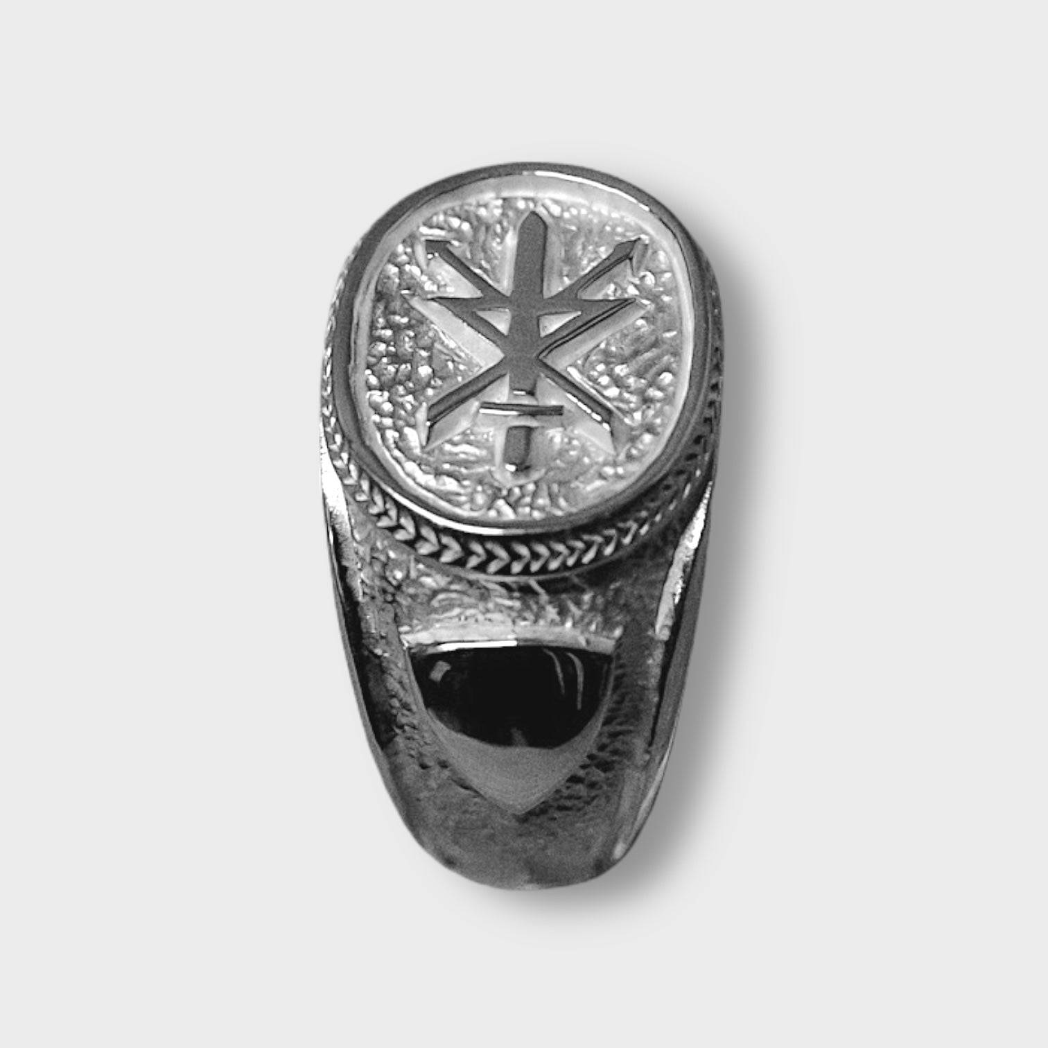 Driving step - Silver signet ring