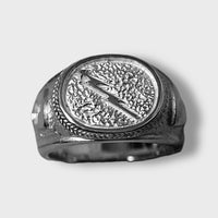 Soldat de transmission - Chevalière en argent