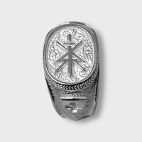 Driving step - Silver signet ring