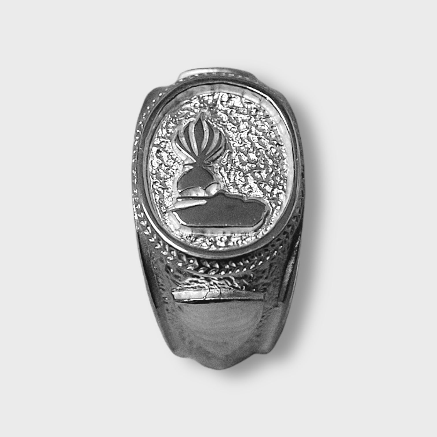 Grenadier de chars équipage - Chevalière en argent