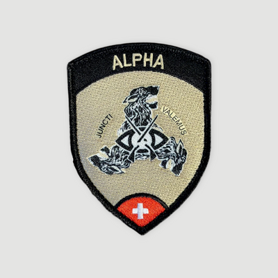 Badge Alpha - Ecole de chars 21 - Thun - Compagnie de sureté