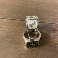 Chevalière en argent personnalisé