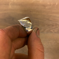 Chevalière en argent personnalisé