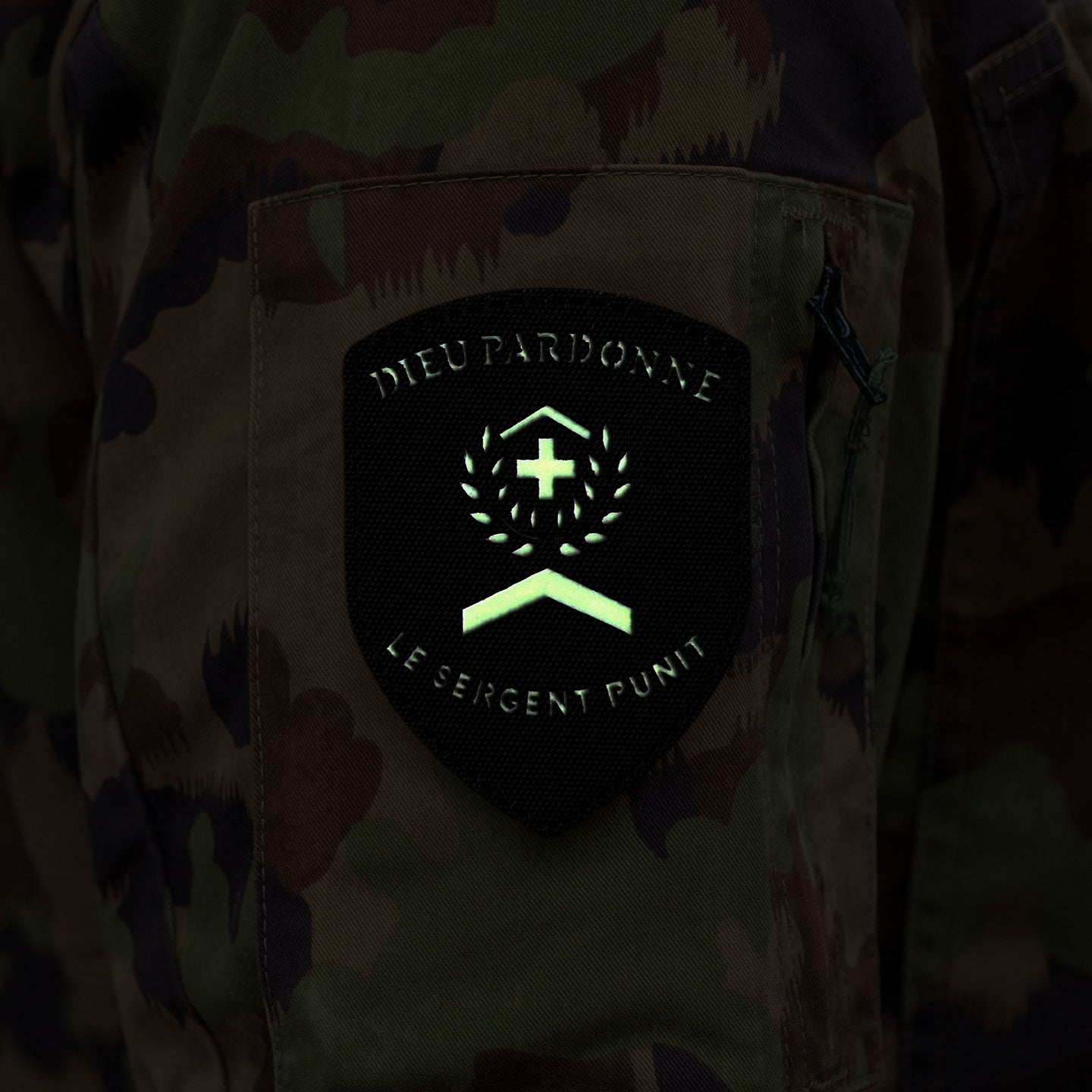 Badge - fluorescent - sergeant punished