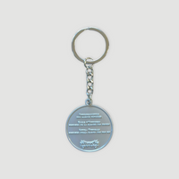 Keychain in metallo - finitura 100 km