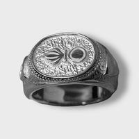 Artiglieria - anello di sigillo d'argento