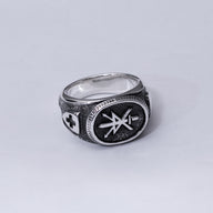 Driving step - Silver signet ring