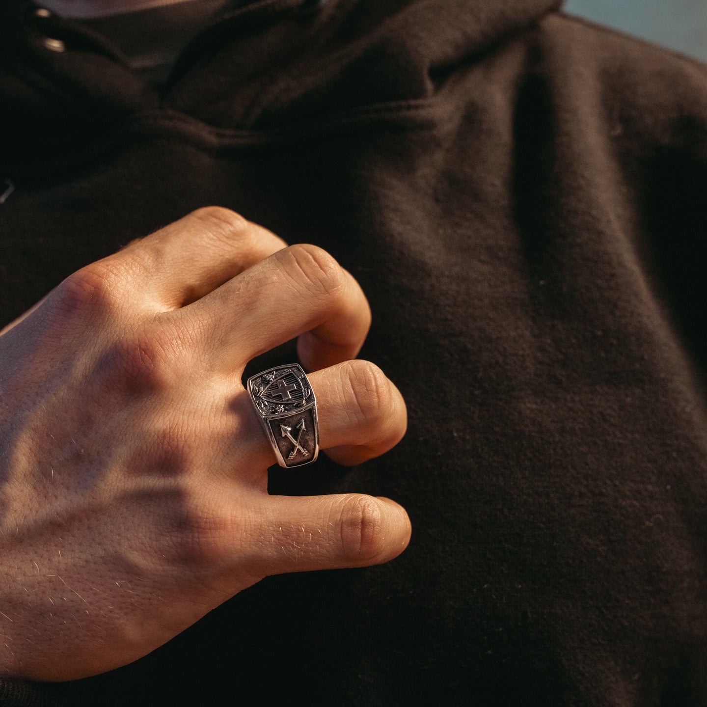 Special forces - Silver officer signet ring