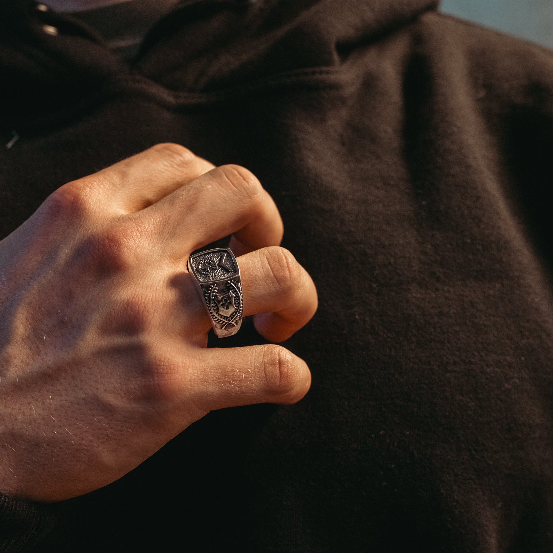 Sergeant - Silver sergeant signet ring