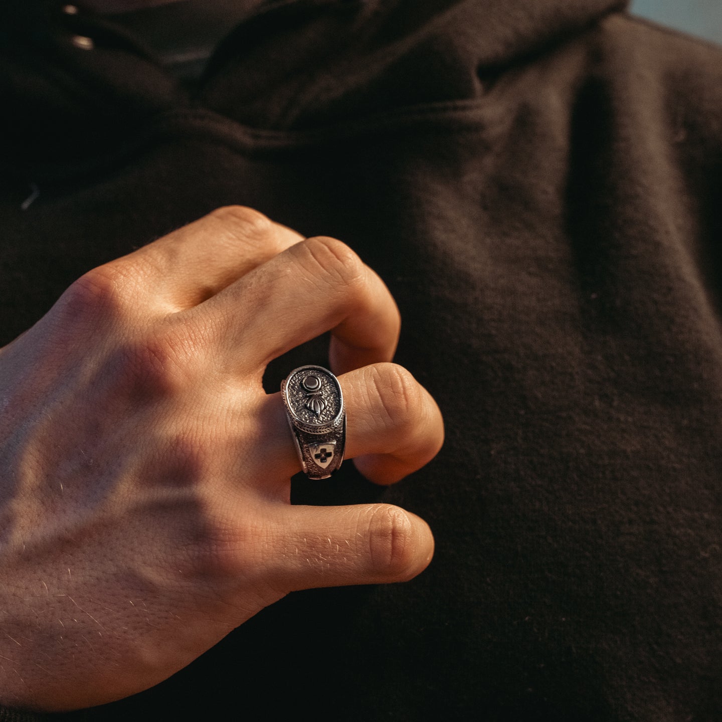 Artillery - Silver signet ring
