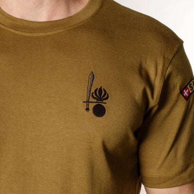 T-shirt de fonction en coton - Vert - Grenadier de la police militaire