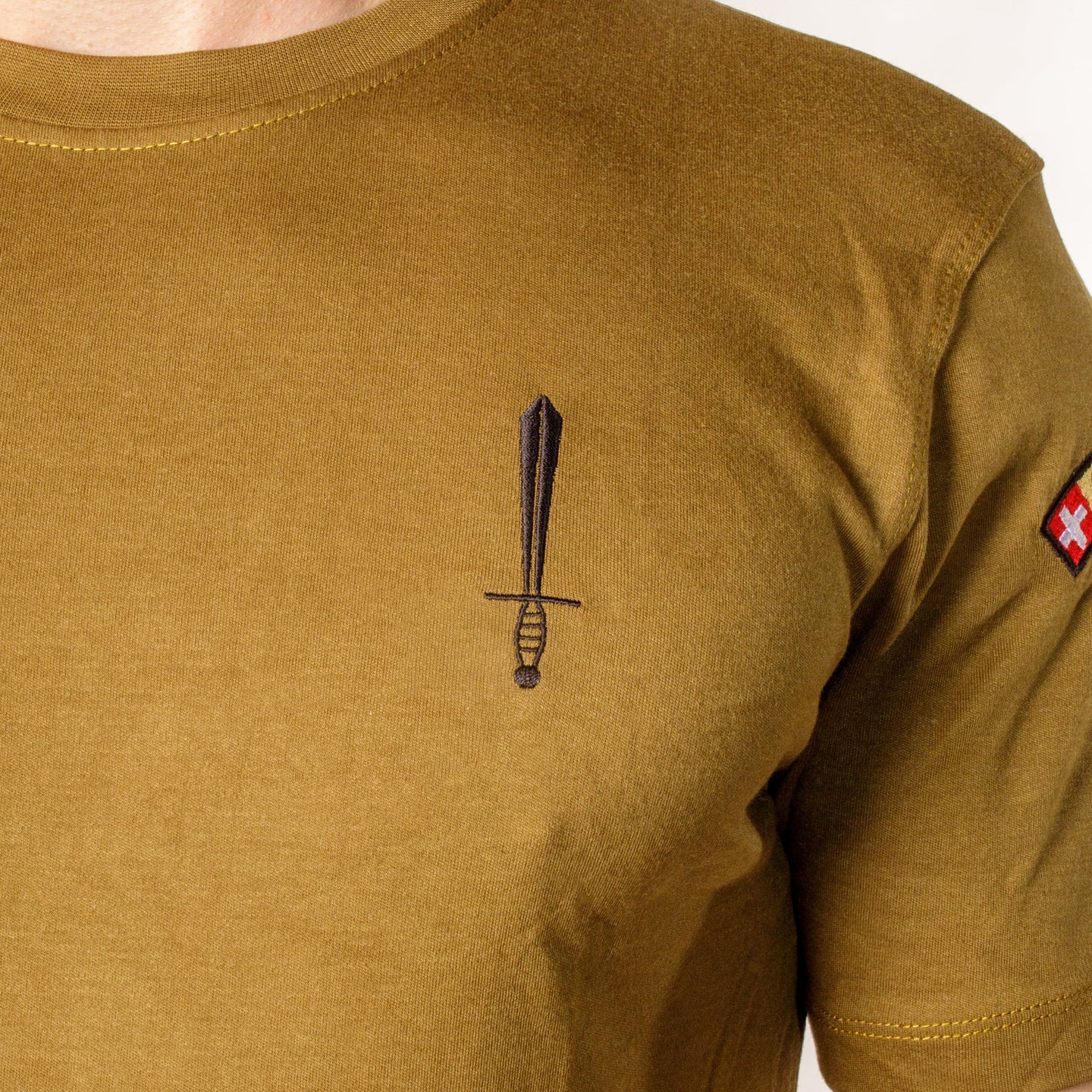 T-shirt de fonction en coton - Vert (Fonction au choix) - Police militaire