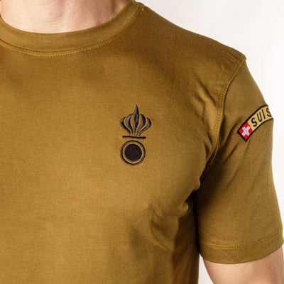 T-shirt de fonction en coton - Vert - Artillerie