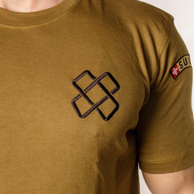 T-shirt de fonction en coton - Vert - Troupes de logistique