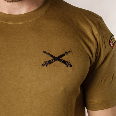 T-shirt de fonction en coton - Vert - Canonnier