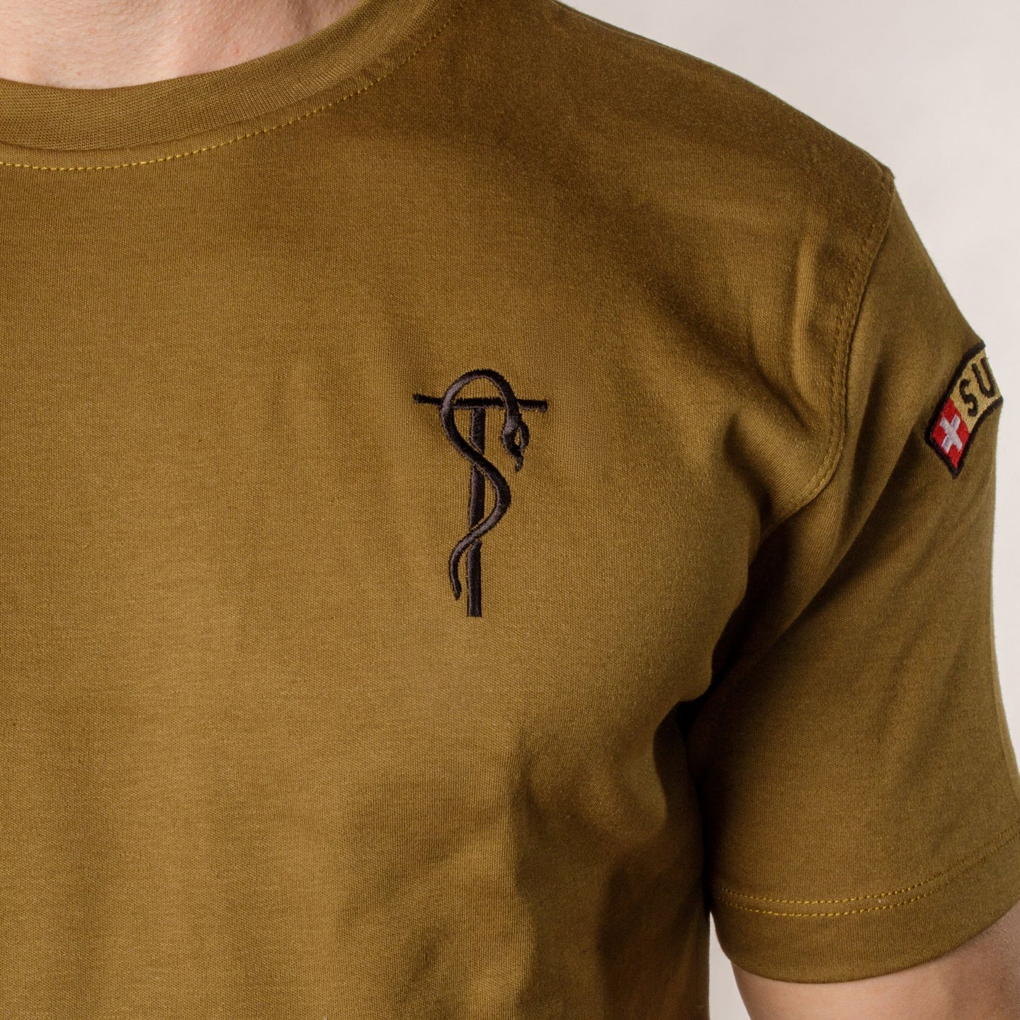 T-shirt de fonction en coton - Vert (Fonction au choix) - Troupes sanitaires