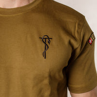 T-shirt de fonction en coton - Vert (Fonction au choix) - Troupes sanitaires