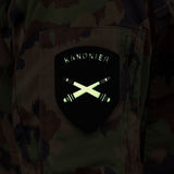 Gunner - badge - fluorescent