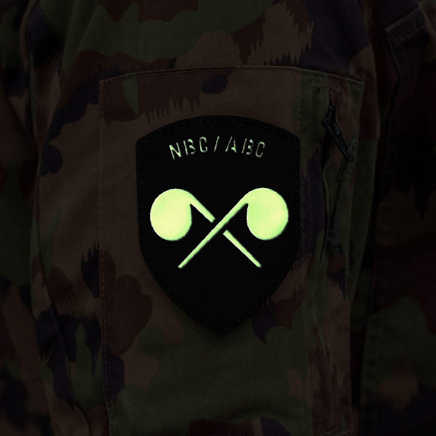NBC troops - badge - fluorescent