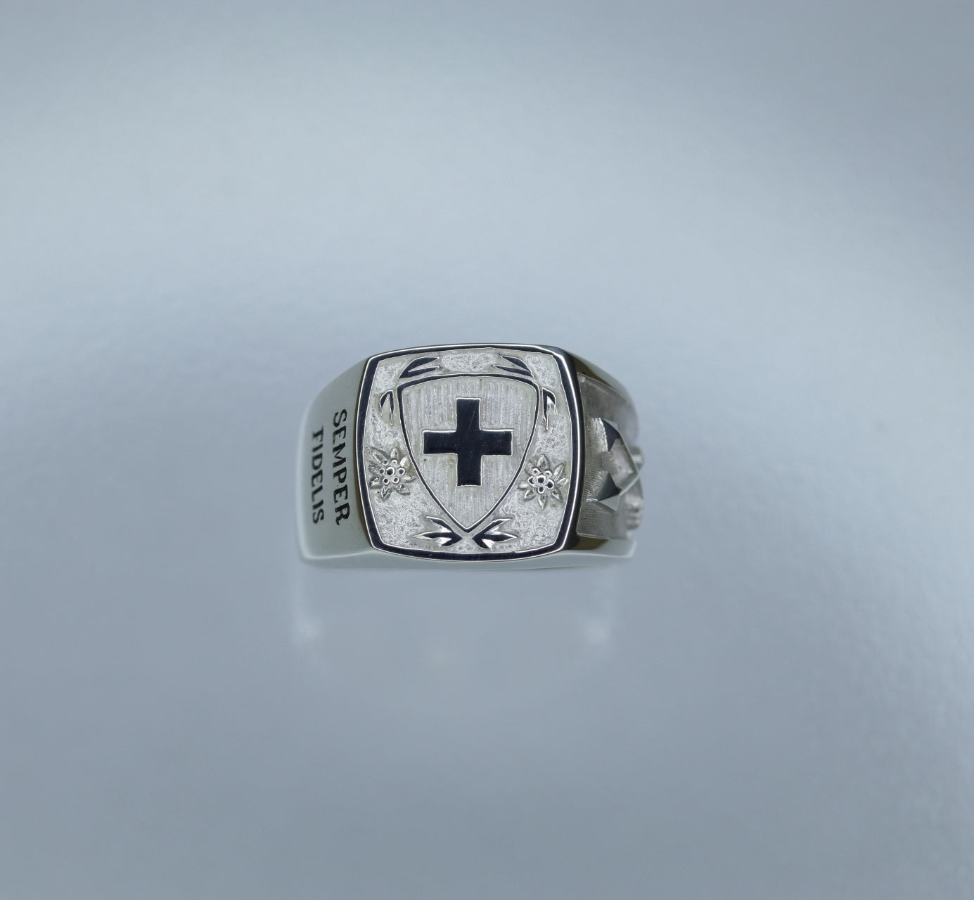 Forze speciali - anello di SIGNAGGIO UFFICIO SILVER