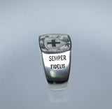 Forze speciali - anello di SIGNAGGIO UFFICIO SILVER