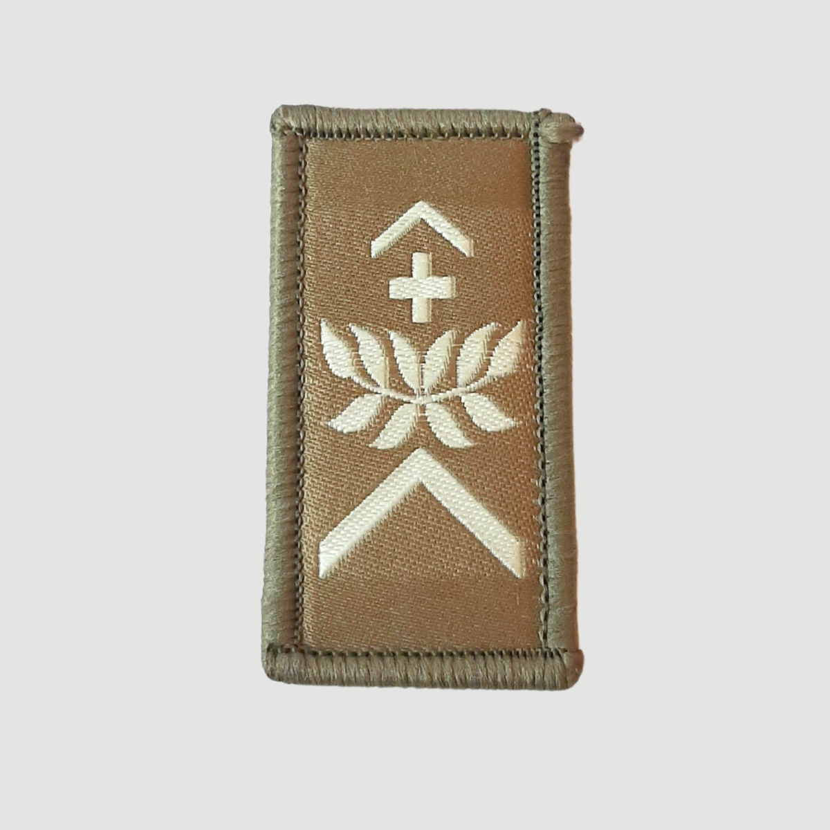 Insignes de grade olive/blanc - Collection