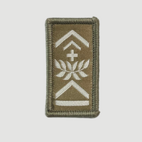 Insigne de grade olive/blanc