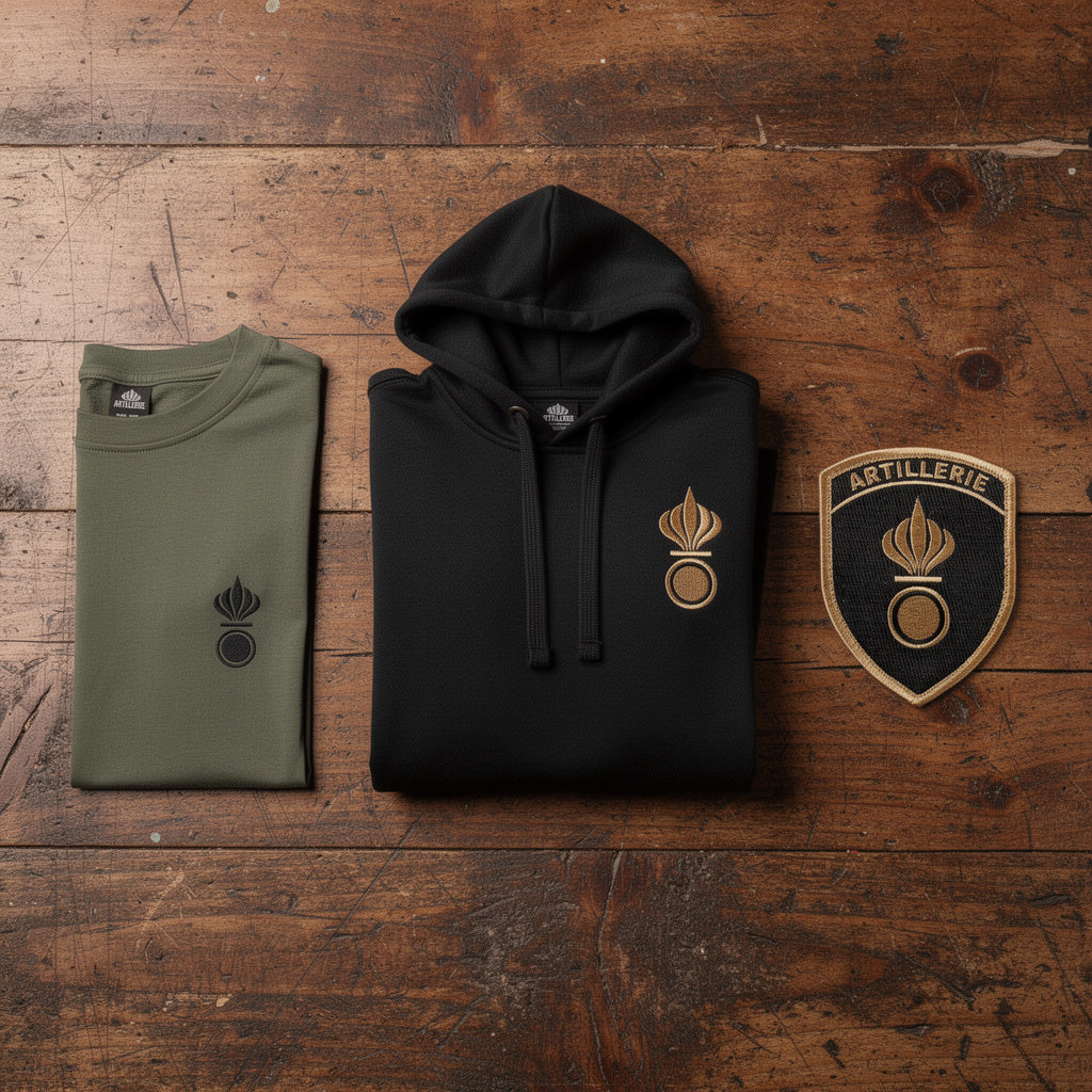 Bundle artillerie flat lay