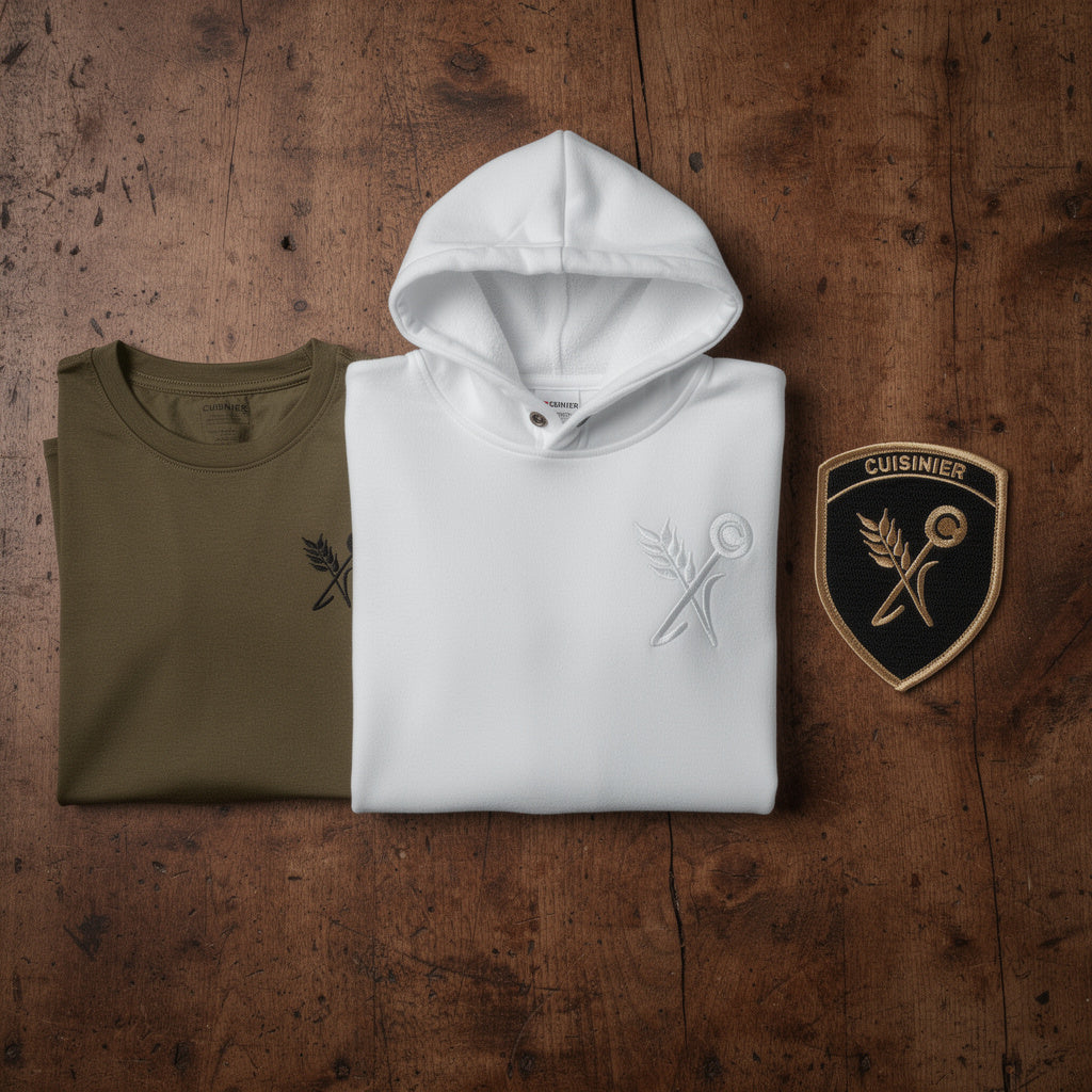 Bundle cuisinier-de-troupe flat lay