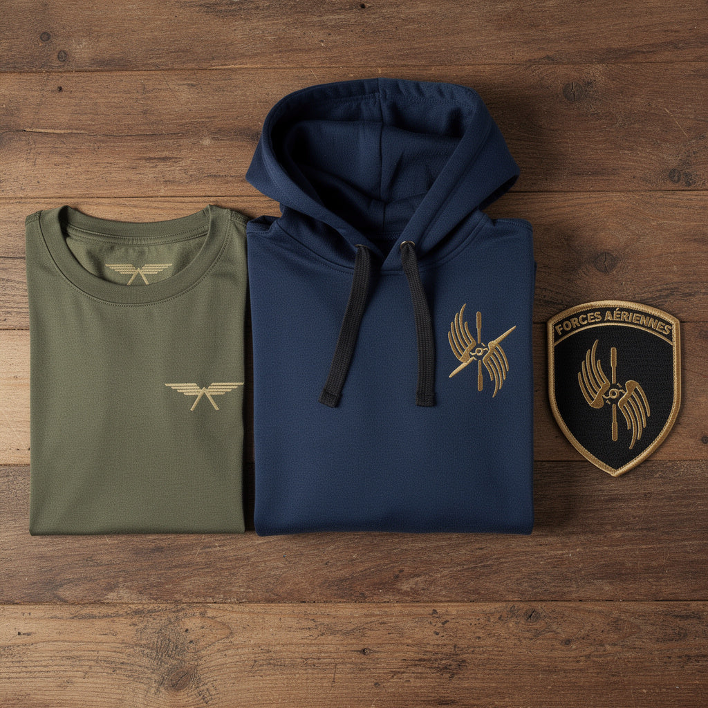 Bundle forces-aeriennes flat lay