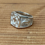 Chevalière en argent personnalisé