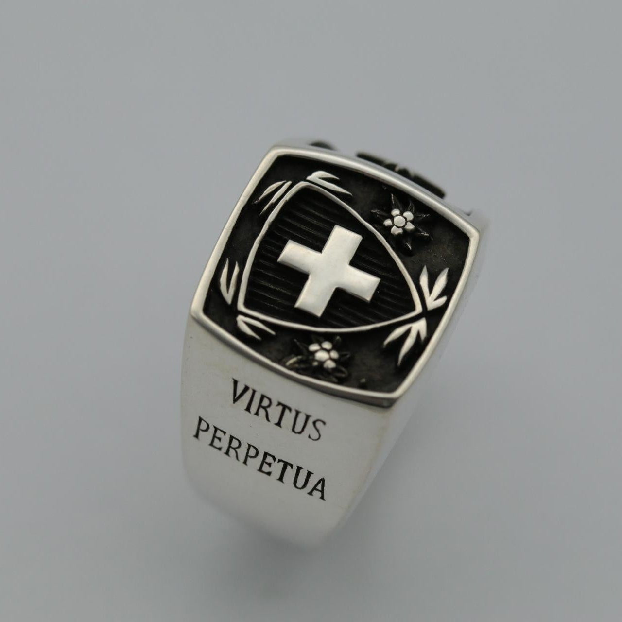 Infanterie – Offiziers-Siegelring aus Silber