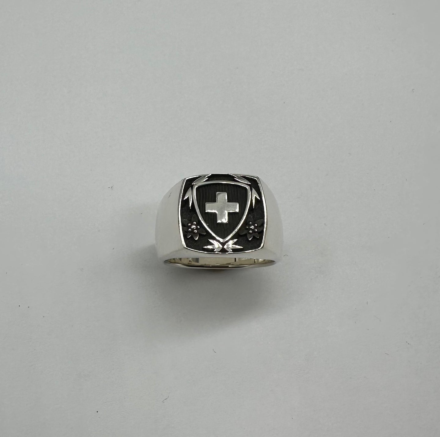Chevalière d'Officier en argent